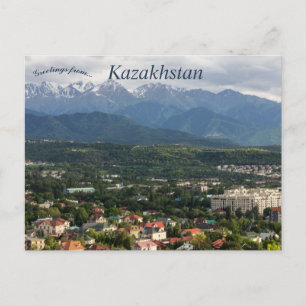 Postal Una bella vista de Almaty Kazajistán