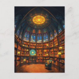 Postal Una Biblioteca Extraordinaria Flotando Entre Las E