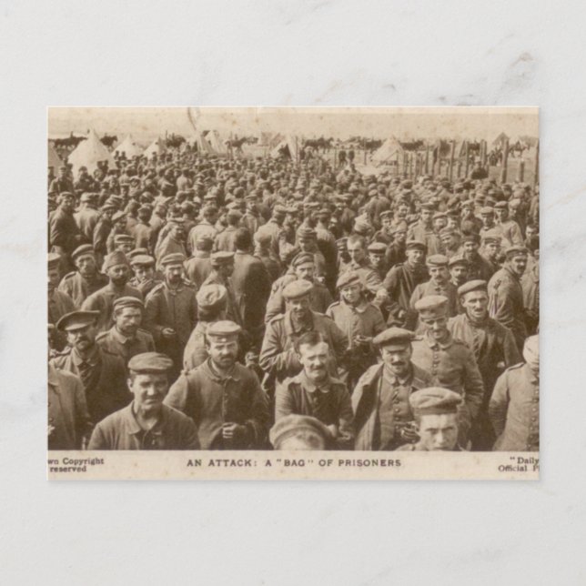Postal Una bolsa de prisioneros (Anverso)