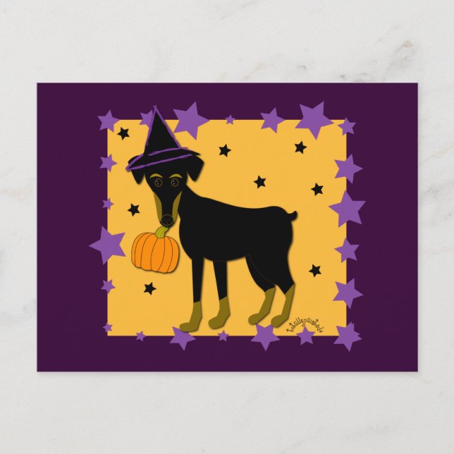 Postal Una bruja jazzy (Anverso)