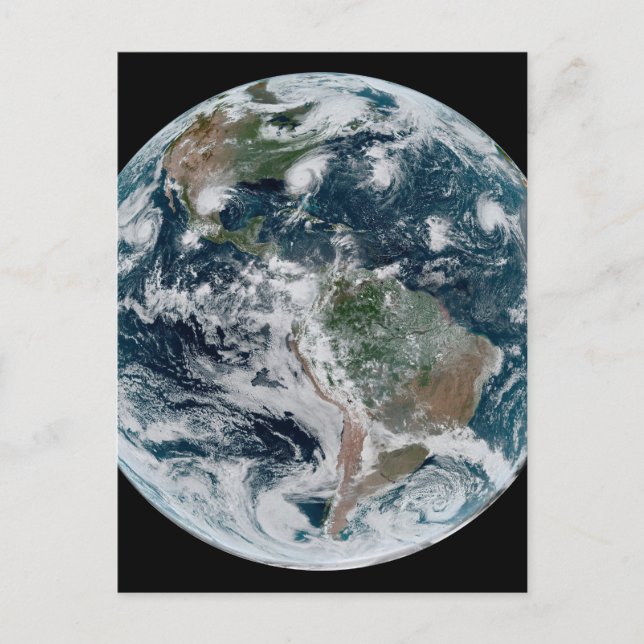 Postal Una Cadena Perdida De Ciclones Tropicales (Anverso)