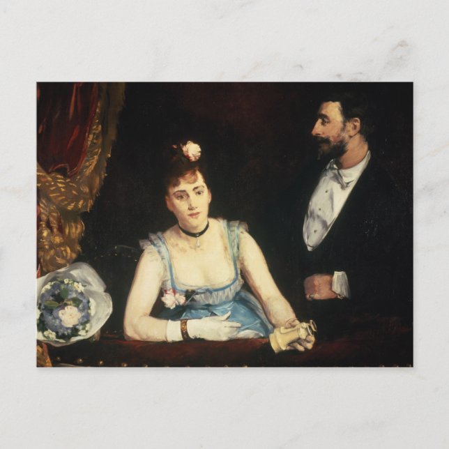 Postal Una caja en el teatro italiano de 1874 (Anverso)