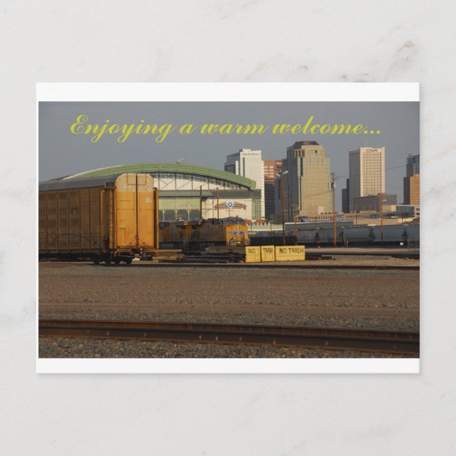 Postal una cálida bienvenida por parte de phoenix AZ (Anverso)