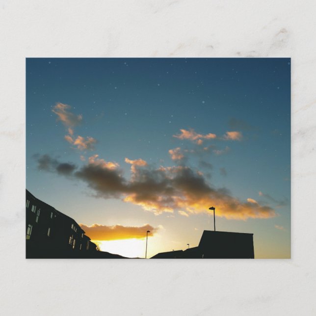 Postal Una calle coronada de estrellas (Anverso)