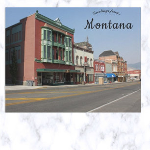 Postal Una calle en Butte Montana EE.UU.