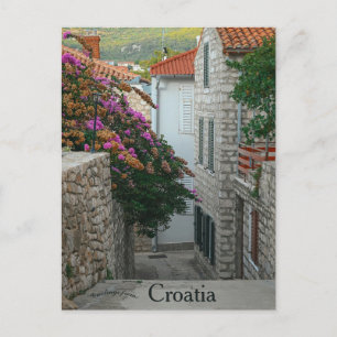 Postal Una calle en Rab Croacia