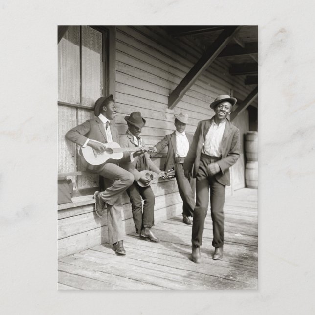 Postal Una canción y un baile, 1908 (Anverso)
