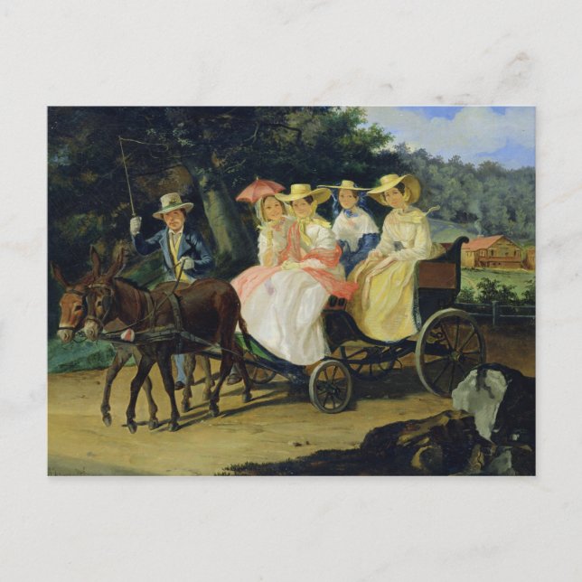 Postal Una carrera, 1845-46 (Anverso)