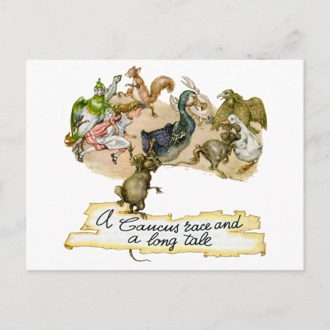 Postal Una carrera en el caucus y una larga historia (Anverso)