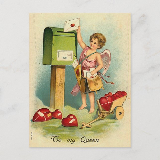 Postal Una carta para mi reina (Anverso)