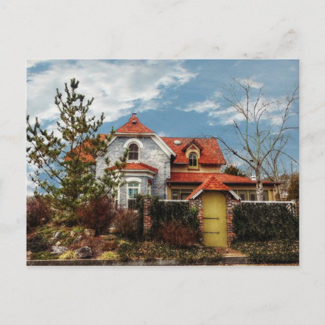 Postal Una casa interesante (Anverso)