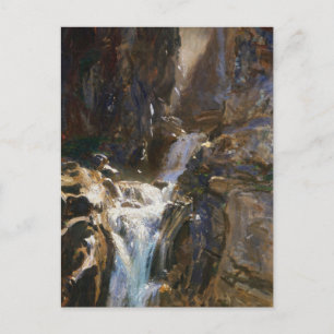 Postal Una cascada de John Singer Sargent