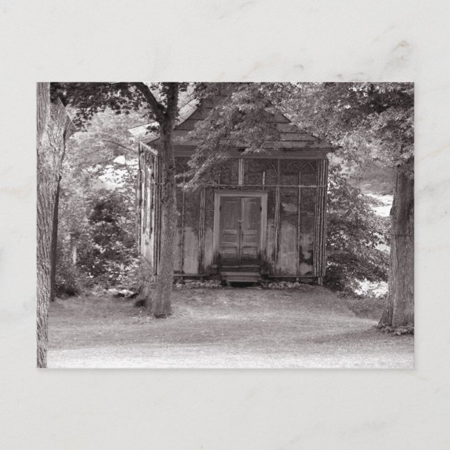 Postal Una casita en el bosque (Anverso)