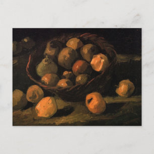 Postal Una cesta de manzanas por Vincent van Gogh