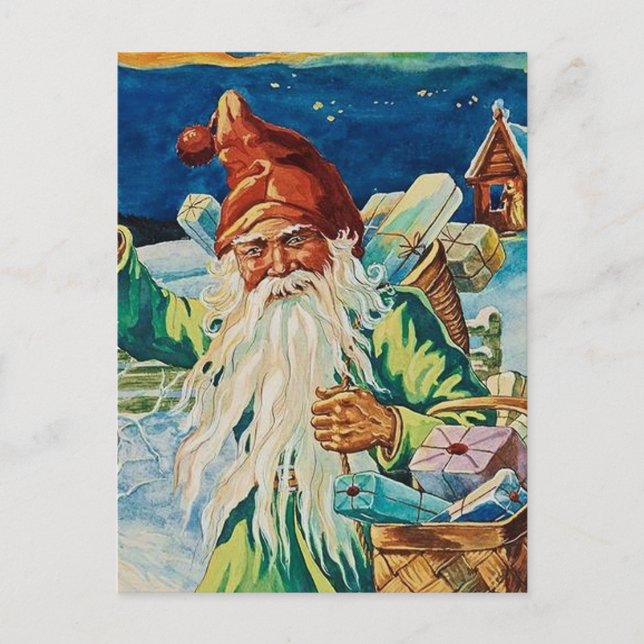 Postal "Una cesta de regalos" por Jenny Nystrom (Anverso)