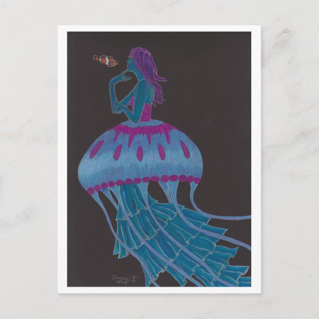 Postal "Una conversación reflexiva" de Daedelys (Anverso)