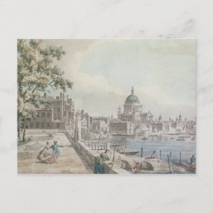 Postal Una copia de una parte de un dibujo de Canaletto, 