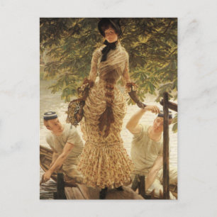 Postal Una dama en el Támesis