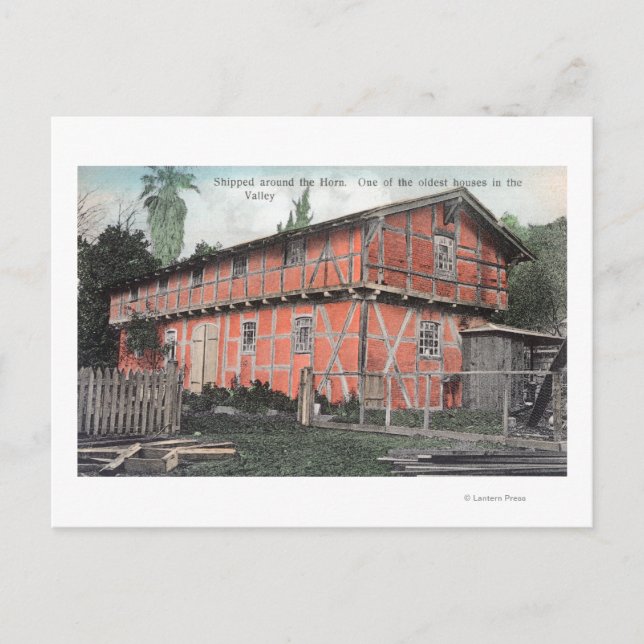 Postal Una de las casas más antiguas del valle (Anverso)