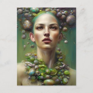 Postal Una diosa de Pascua