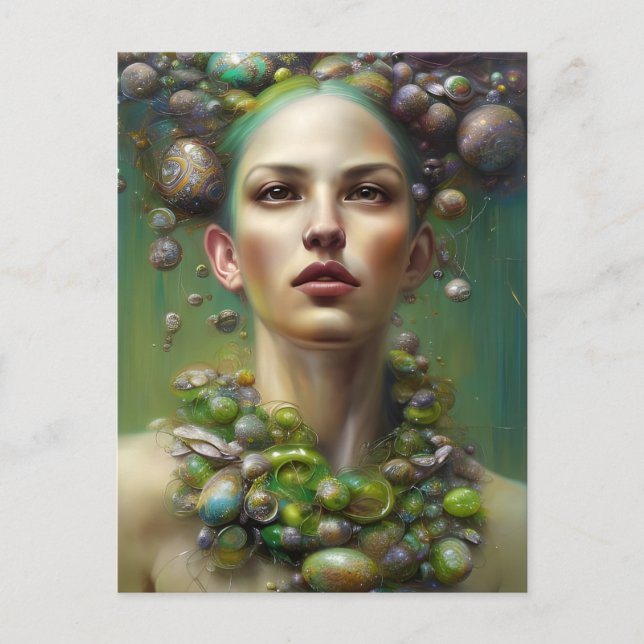 Postal Una diosa de Pascua (Anverso)