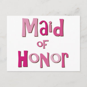 Postal Una empleada de honor, Pink Brown