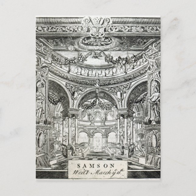 Postal Una entrada de admisión para el oratorio de Handel (Anverso)