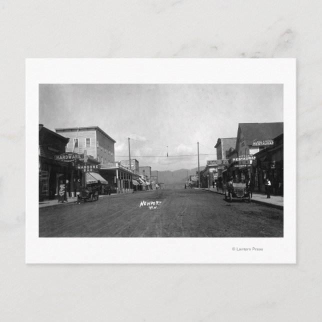 Postal Una escena callejera # 2 (Anverso)