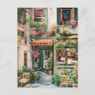 Postal Una escena callejera italiana Serie de diseño efím
