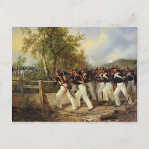 Postal Una escena de la vida del soldado, 1849
