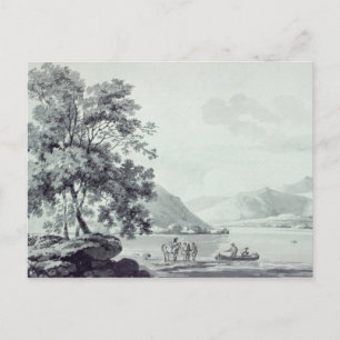 Postal Una escena del lago