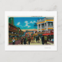 Una escena diaria en Pike, Long Beach