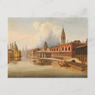 Postal Una escena veneciana   Johann Wilhelm Jankowsky
