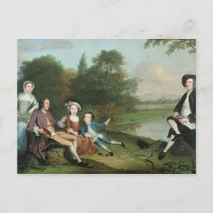 Postal Una familia de ingleses, 1749