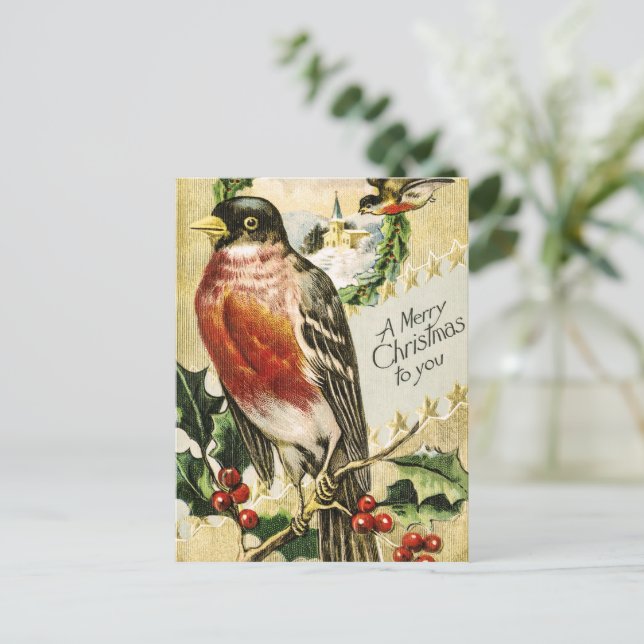 Postal Una Feliz Navidad Para Ti (Anverso de pie)