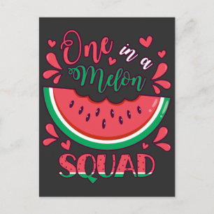 Postal Una fiesta de cumpleaños de One in a Melon Squad