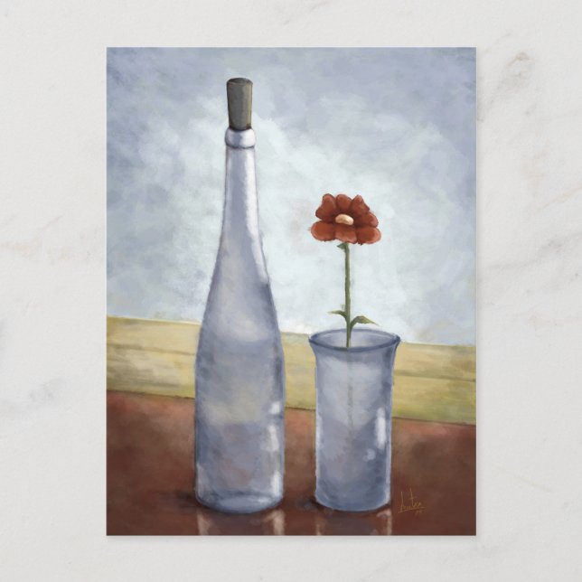 Postal Una flor / Una flor. Postcardd (Anverso)