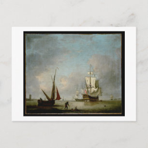 Postal Una fragata en agua dulce