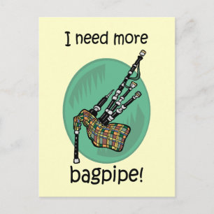 Postal Una gaita divertida