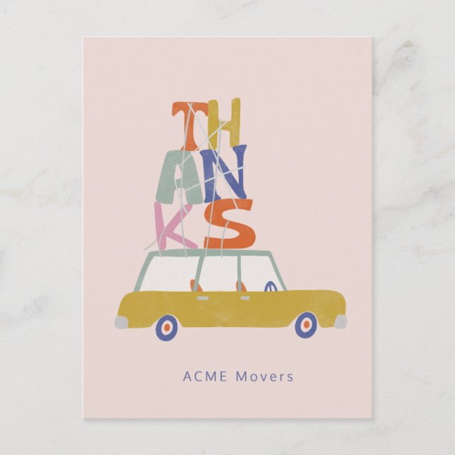 Postal Una gran carga de Gracias Gracias (Anverso)