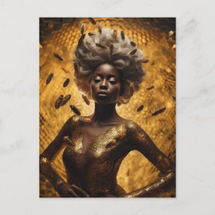 Postal Una gran diosa de las abejas