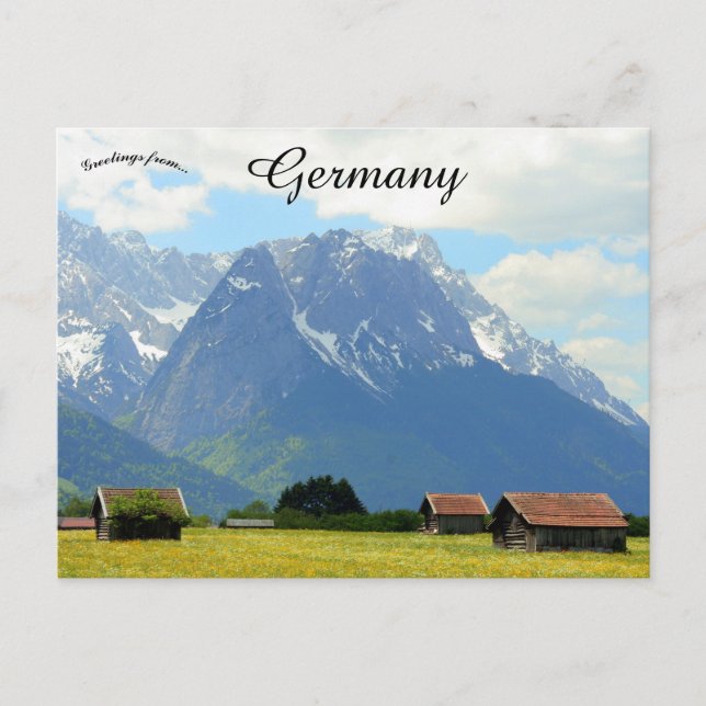 Postal Una granja en Grainau Alemania (Anverso)