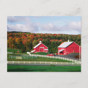 Postal Una granja en Vermont cerca de Peacham. LIBERADO