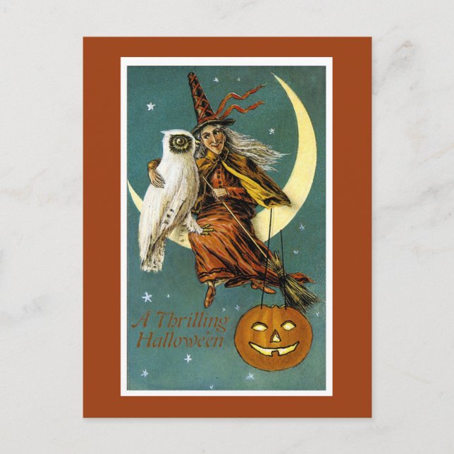Postal Una Halloween estremecedora (Anverso)