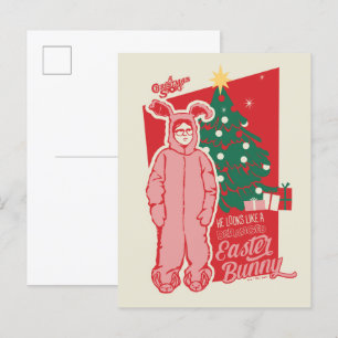 Postal Una historia de Navidades Bunny de Pascua Derang