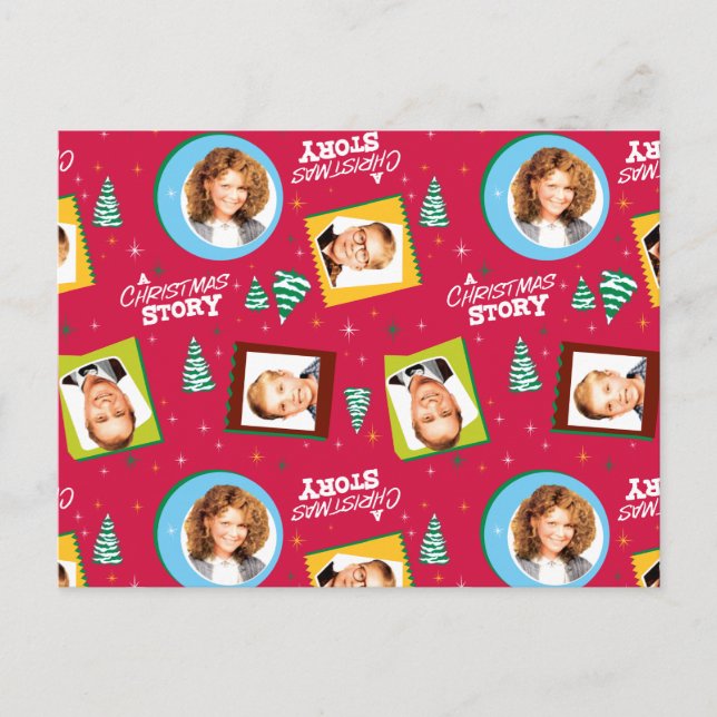Postal Una historia de Navidades | Patrón de fotos famili (Anverso)