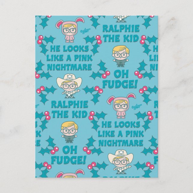 Postal Una historia de Navidades | Ralphie el patrón infa (Anverso)