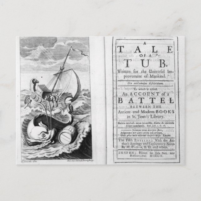 Postal 'Una historia de una bañera' (Anverso)