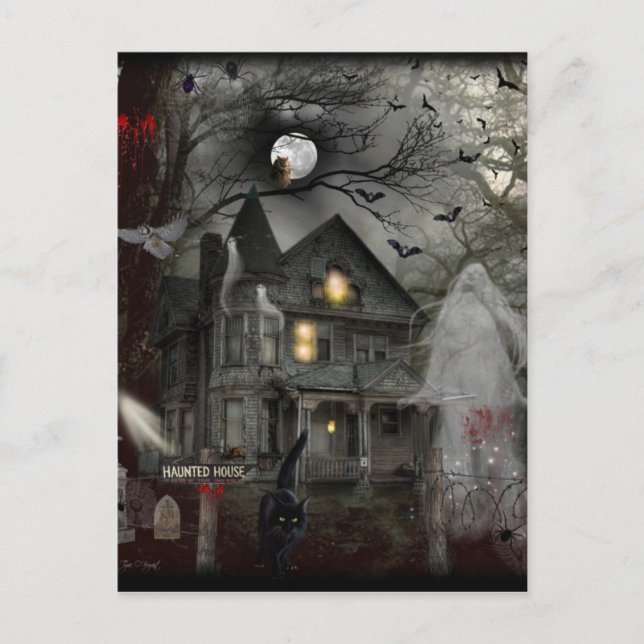 Postal Una historia embrujada (Anverso)