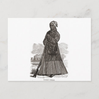Postal Una imagen en madera de Harriet Tubman, antes de 1